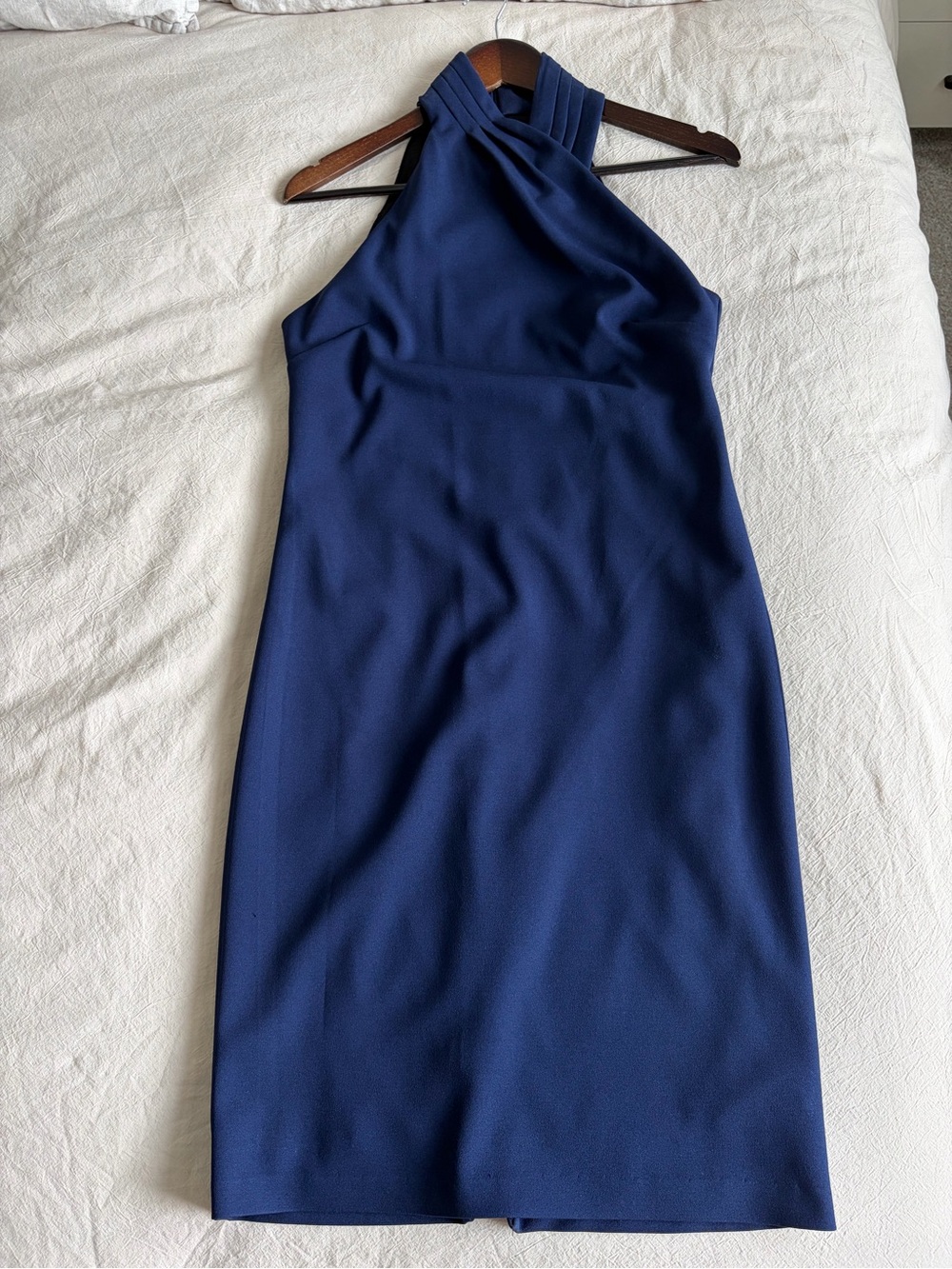 RACHEL Rachel Roy One-Shoulder Navy Midi Dress